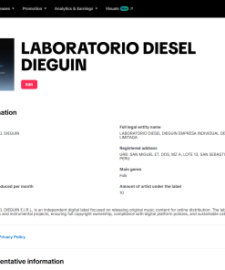 SoundOn Label Peru Account