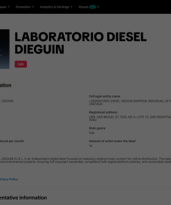SoundOn Label Peru Account - Image 2